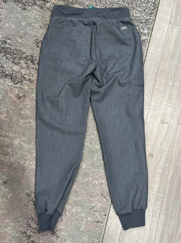 Figs Women’s Petite Graphite Silver Grey Zamora Jogger Scrub Pants XXS - Image 5
