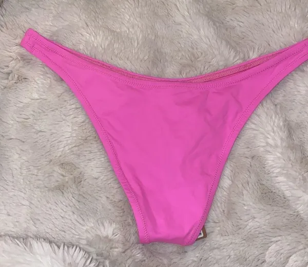 NWT Skims Tanga Bikini Bottom in Taffy Pink - Image 2