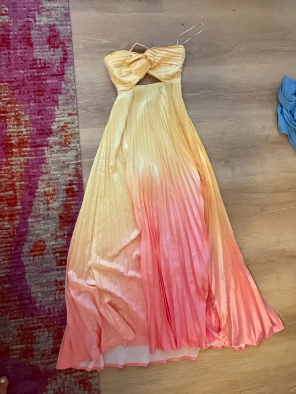 hello molly yellow pink ombré maxi dress - Image 2