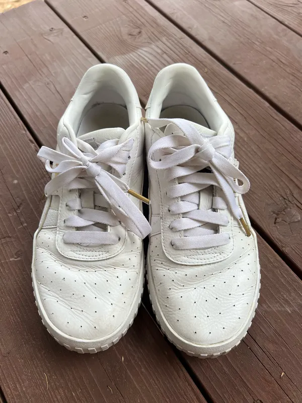 Puma white classic women’s sneakers - Image 4
