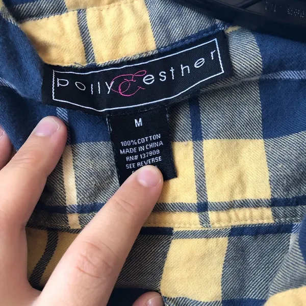 Polly and Esther Plaid Shirt - Image 2