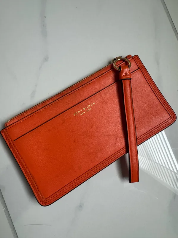 Tory Burch Leather orange wristlets  - Image 5