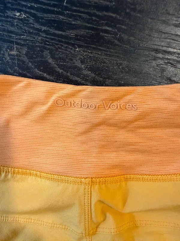Orange Outdoor Voices Shorts - Image 2