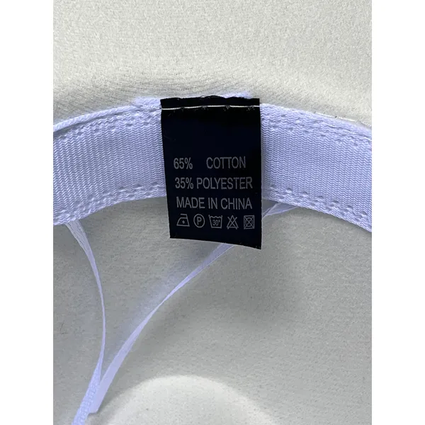 White Wide Brim Fedora Hat Rose Gold Chain Link Rope‎ Band Cotton Blend - Image 5