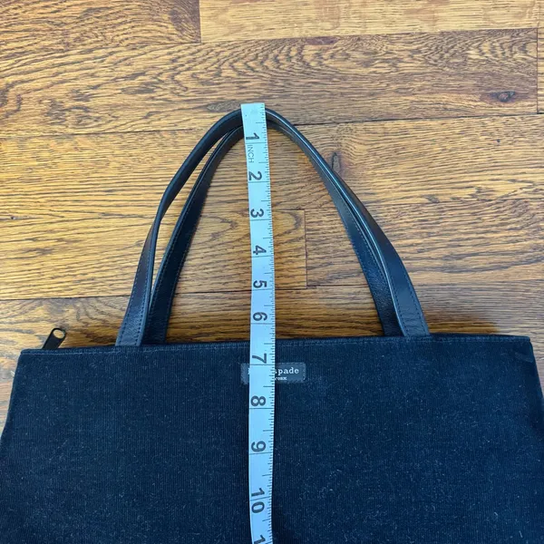 Kate Spade Women’s Vintage Y2K Black Corduroy Shoulder Bag‎ - Image 11