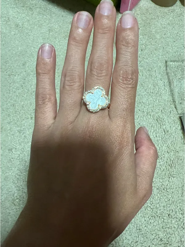 Clover ring size 8 Gold - Image 2