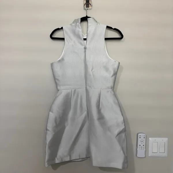 Amanda Uprichard Everhart Satin Twill Mini Dress S - Image 5