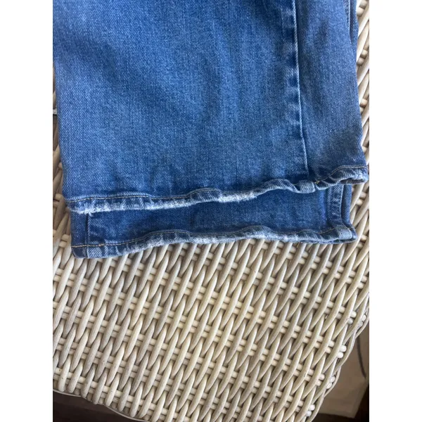 AMO High Rise Kick Crop Jeans size 31 boho minimalist staple flattering luxury - Image 4