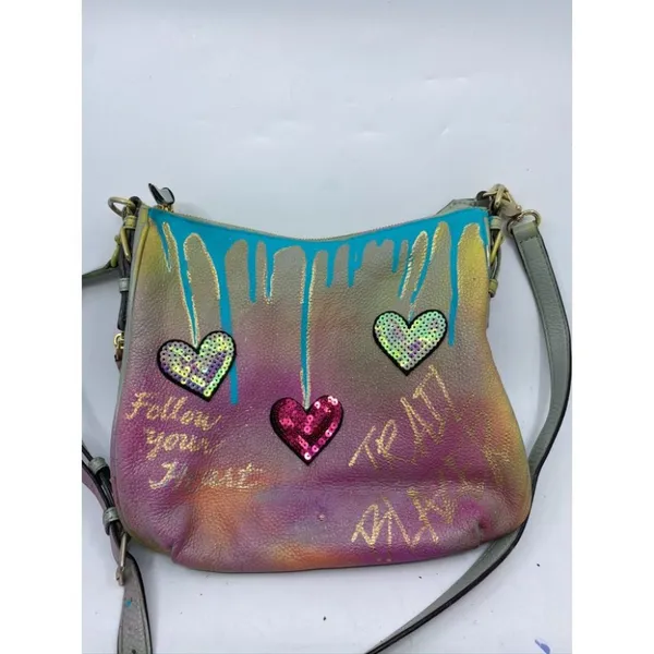 KATE Spade Customized Graffiti Blue Purple Yellow - Image 2