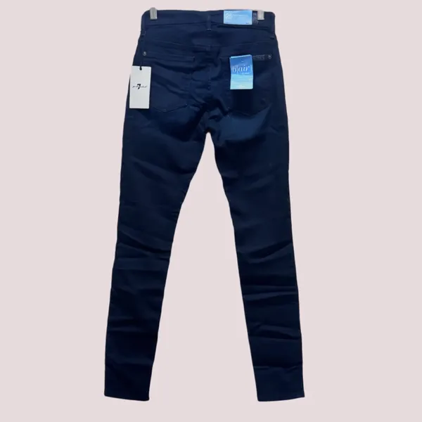 7 For All Mankind Blue‎ Skinny Fit Jeans - Image 2