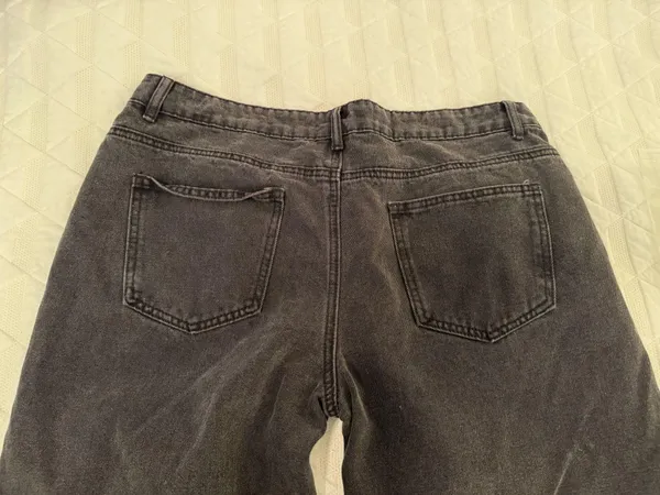 Edikted Wide-Leg Jeans Low-Rise Black - Image 2