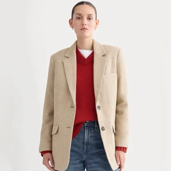 Everlane Classic Tan Blazer - Image 3