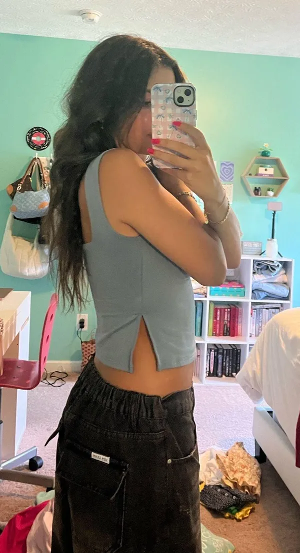 Edikted Blue Tank Top - Image 2