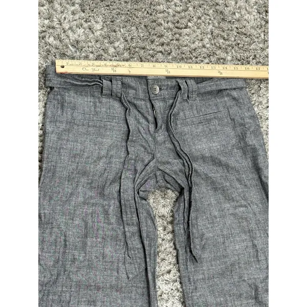 Converse One Star Women’s Gray Wide Leg Pants Cotton Belted Low Rise Size 4 - Image 10
