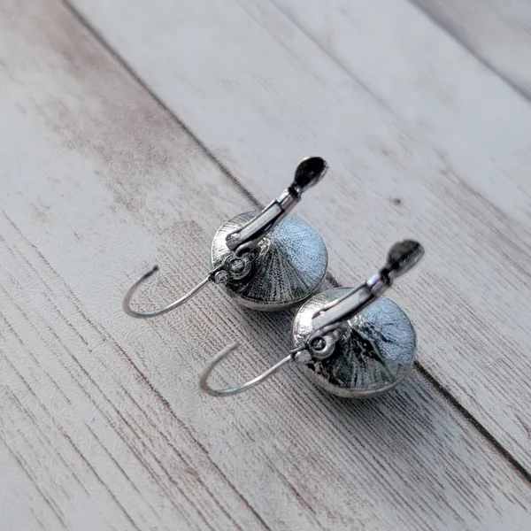 Turquoise Tone & Silver Tone Dangle Earrings for Pierced Ears - Image 8