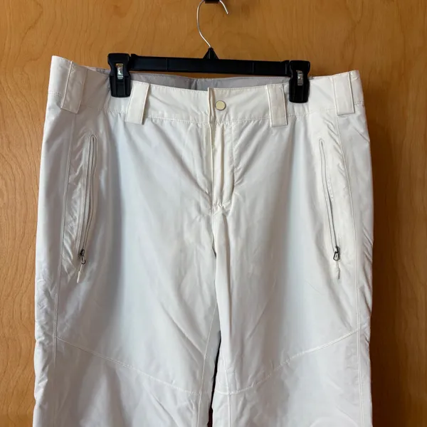 Marmot Snow Pants Women Large White Insulated Ski Snowboard A75890 - Image 5
