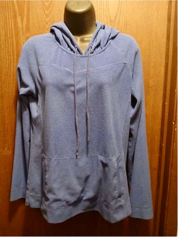 Columbia Women's Medium Blue Fleece Hoodie Pullover EUC INV496 - Image 7