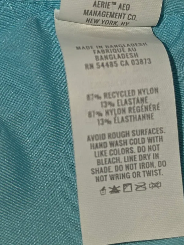 Aerie Blue/Turquoise Bikini Top Size XXL - Image 7