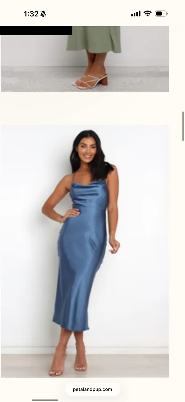 Petal & Pup Dress Midi Satin - Image 4