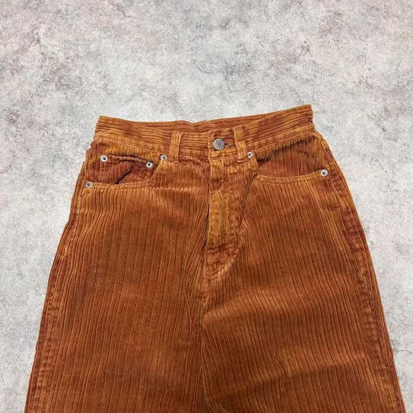 BDG Urban Outfitters Orange Corduroy High-Rise Pants - Image 4