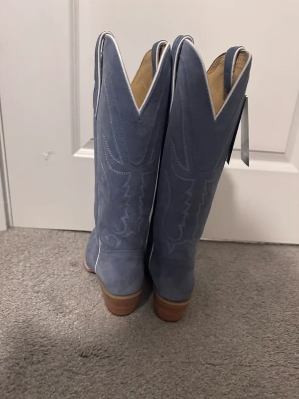 Tony Lama Women’s Boots- Cornflower Blue - Image 7
