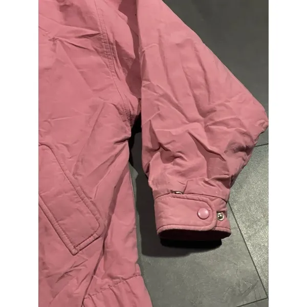 Vintage Woolrich Jacket Womens Size L Pink Quilted‎ Puffer Coat Zip Snap -200 - Image 5