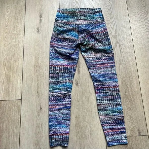 Lululemon Wunder Train High-Rise Tight 25" Digital Oasis White Multi Size 6 - Image 10