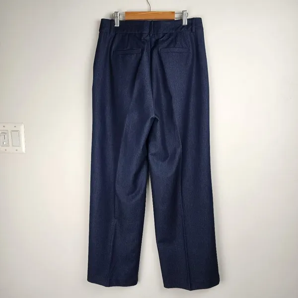 Jones New York Suit Pants Wide Leg Professional Career Business Blue Size 6 - Image 4