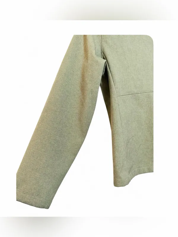 Quince Women’s Soft-shell Fleece Lined Full Zip Heather Olive Oil Jacket Size XS - Image 14