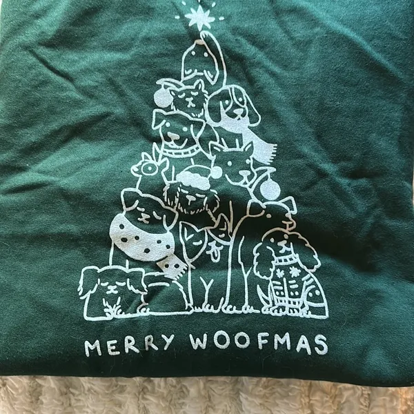 Crewneck‎ Merry woofmas Green Size M - Image 2