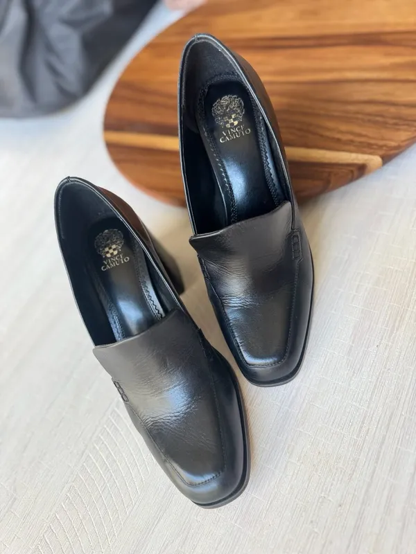 Vince Camuto Women's Segellis Block-Heel Tailored Loafers Black Size 10 - Image 2