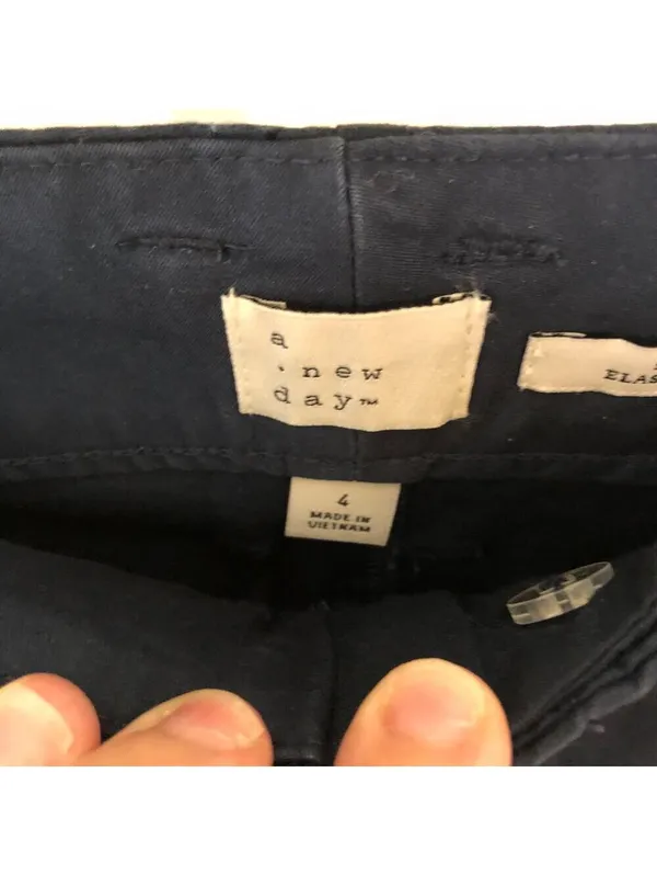 A New Day NWT Navy Women's High Rise Chino Pants Size 4R - Image 6