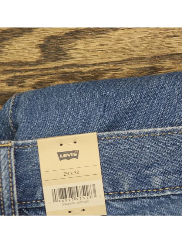Levi's Womens Superlow Loose Snap Zip Fly Jeans 94417325 All Over Blue 29X32 - Image 8