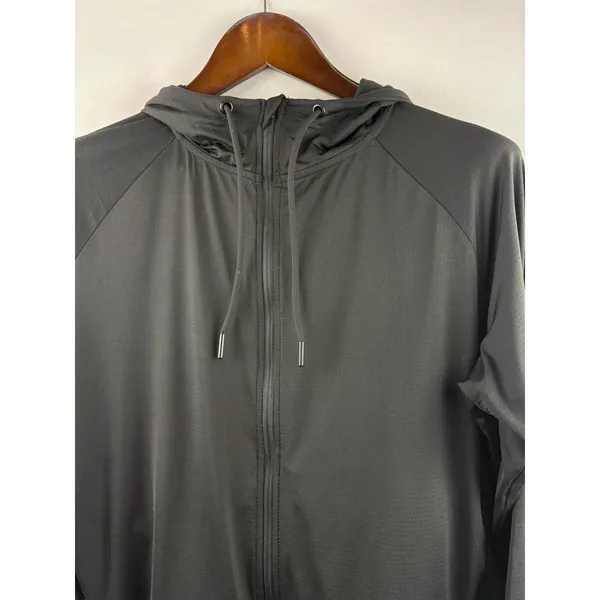 Women’s Mondetta Large Black Athletic Zip-Up Hoodie - Image 2
