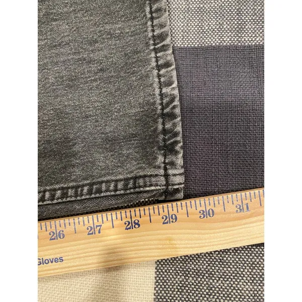 Levi's Premium Straight Leg Jeans Charcoal Wash Denim Black Women's Size 32x30 - Image 11