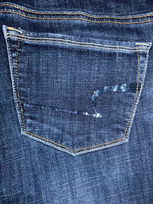 American Eagle Y2K Low Rise Skinny Kickboot jeans - Image 4