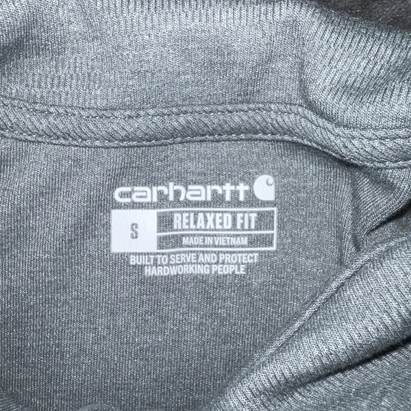 Carhartt Relaxed Fit Half Zip Mock Neck Pullover Size Small - Image 6