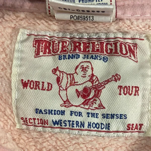 True Religion Light Pink Women's Graphic Hoodie and Sweatpants Set - Image 2
