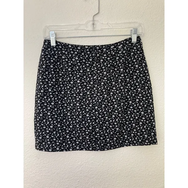 Vintage 90's Witchy Practical Magic Fall Gilmore Girls Prairie Floral Mini Skirt - Image 6