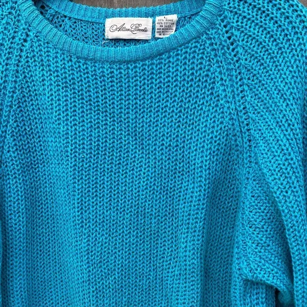 Vintage Allison Brooke‎ Sweater Blue Size L - Image 5