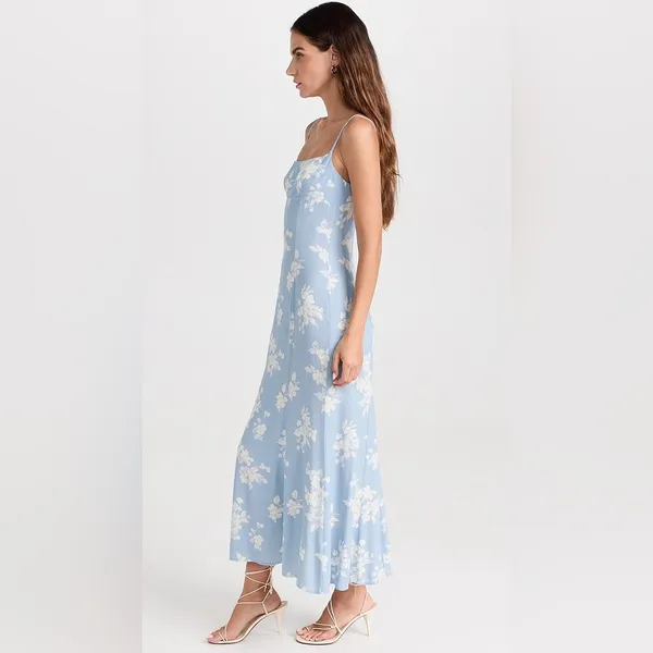Reformation Liya Dress Bijou Blue‎ dress gown size 6 - Image 3