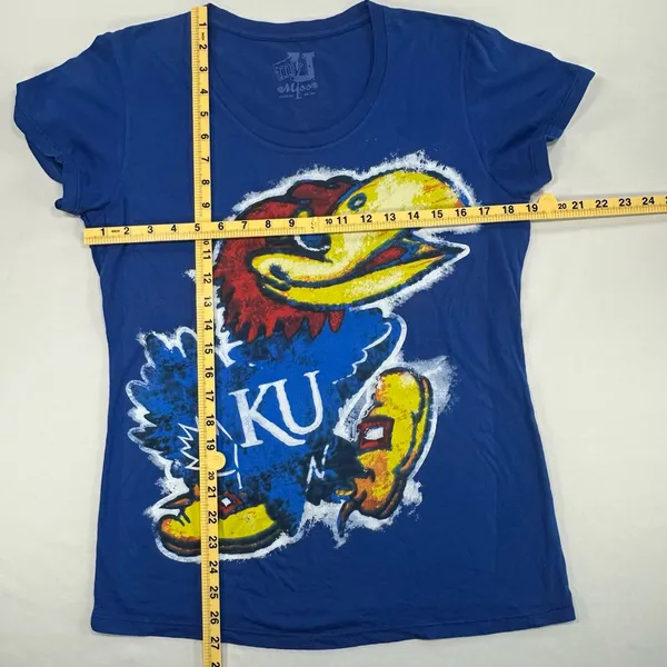 My U KU Graffiti Jayhawk NCAA Fan Gear Kansas University Sz Lg - Image 11