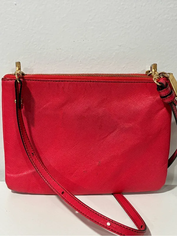 Brahmin Pink Soft Leather Double Pocket Crossbody‎ Bag - Image 4