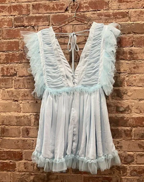 Tularosa Amelia Dress in Baby Blue Size XS - Image 5