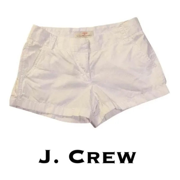 J Crew Chino Shorts Size 2 in White - Image 3