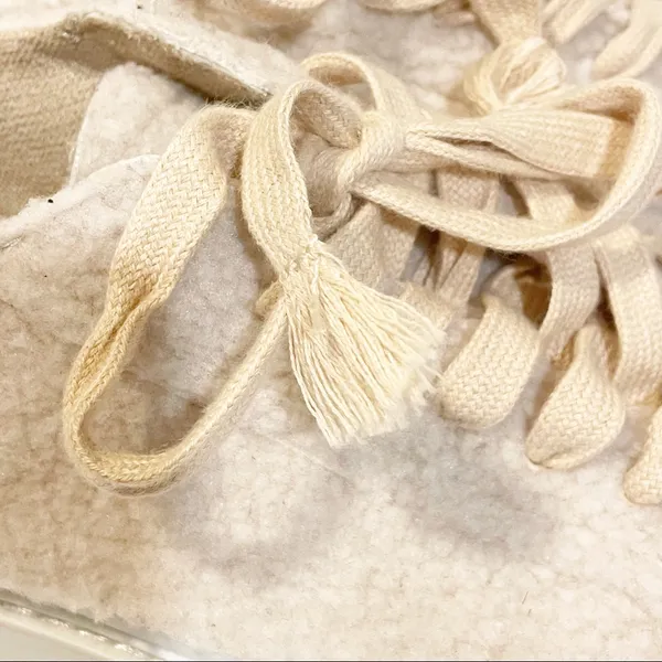 Zara Womens Size 9 Pink Fury Fleece Lowtop Platform Sneakers‎ - Image 8