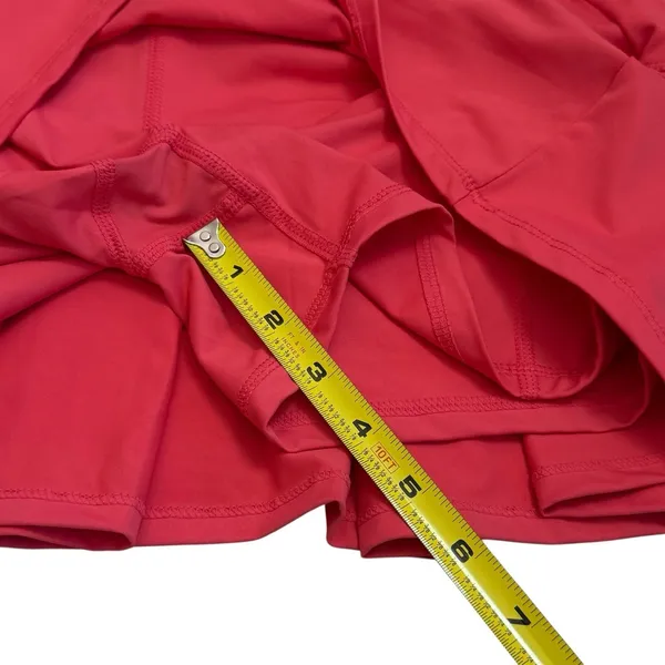 Unbranded Deep Coral Pleated Athletic Skort Tennis‎ Pickleball Work Out Gym 8 - Image 10