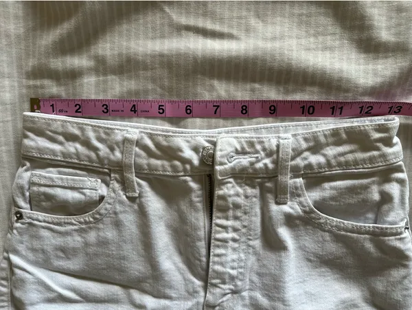 TNA White Shorts Aritzia Denim - Image 6
