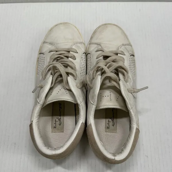 Vintage Havana Navy Shoes Womens 8 White‎ Camel Leather Star Low Top Sneakers - Image 5