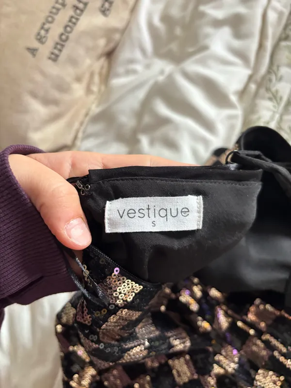 Sequin Vestique Dress - Image 3